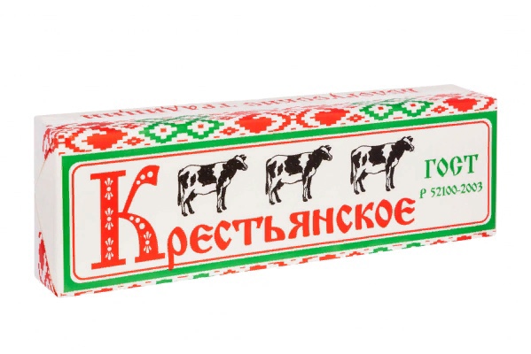 Спред Крестьянское Чудо Белорусские Традиции растительно-жировой 60% пергамент 450г, рынок Кольцо, ИП Бессонова точка №62Ар