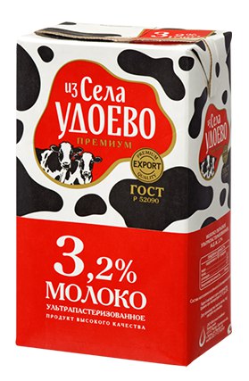 Молоко Из Села Удоево ультрапастеризованное 3,2, 1л,   натуральное высшее качество, рынок на Рахова, ИП Агишева, точка №30