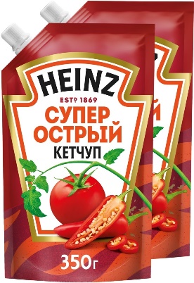 Кетчуп Heinz, супер острый, 350 гр, мягк. упак., рынок Рахова, ИП Назарова, точка №1б