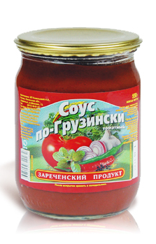 Соус томатный по-Грузински "Зареченский продукт", 550 гр,  Сенной рынок, ИП Арушанян, точка № 98