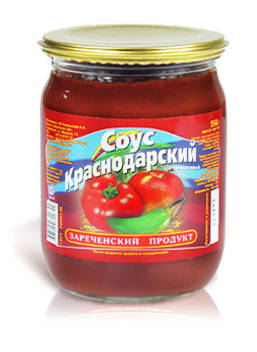 Соус томатный Краснодарский "Зареченский продукт", 550 гр,  Сенной рынок, ИП Арушанян, точка № 98
