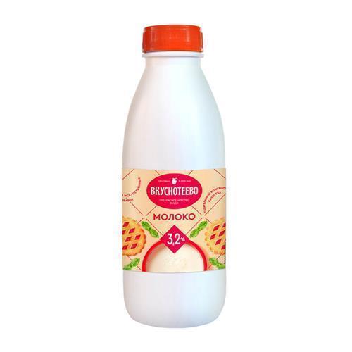 Молоко Вкуснотеево, 3.2% ультрапастеризованное, 900мл, Рынок рахова, ИП Агишева, №30