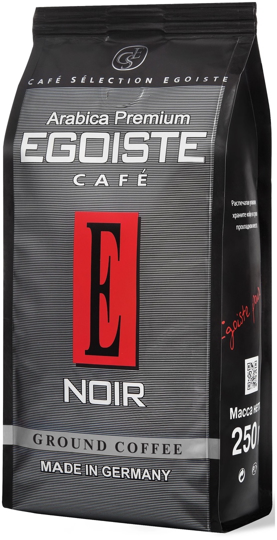 Кофе молотый Egoiste Noir, 250 г, рынок Сенной, ИП Аринушкин точка № 3р