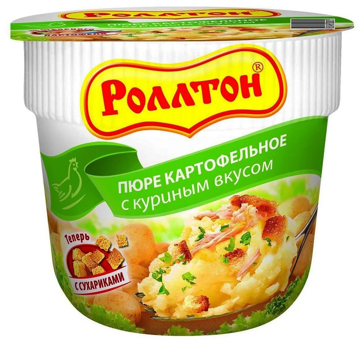 Роллтон Пюре картофельное с куриным вкусом, 40 г, рынок Рахова, ИП Щелупанов точка №10