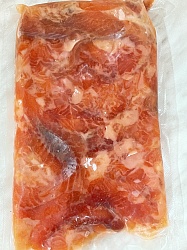 Филе форели кусочками  соленая в в/у 0,5 кг., рынок Сенной ИП Курбанова