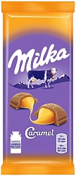 Шоколад Milka Bubbles молочный с бананово-йогуртовой начинкой, 85 г, Крытый рынок, ИП Близнюков, точка №99р - правое