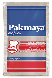 Дрожжи сухие активные Pakmaya, 100 гр,  рынок Рахова, ИП Арушанян, точка № 98