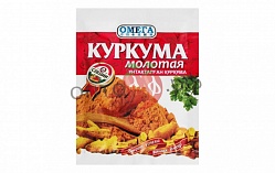 Куркума молотая, ОМЕГА специи, 10 г., рынок Рахова, Казахстанские продукты