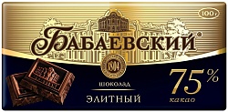 Шоколад Бабаевский Элитный, горький, 90 г, Крытый рынок, ИП Близнюков, точка №99р - правое