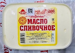 Масло сливочное «Фабричное» ТУ 69% контейнер 400г (35-суток), Русский Продукт, рынок Рахова, ИП Демешкин, точка №61а