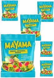 "Маяма", мармелад жевательный в форме ягод и фруктов, 70 г, Крытый рынок, ИП Близнюков, точка №99р - правое