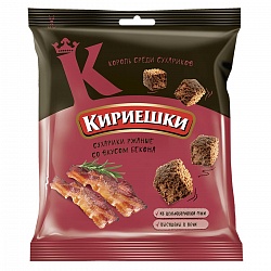 "Кириешки", сухарики со вкусом бекона, 40 г, ИП Ступников, точка №99 - правое 