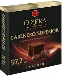 O'Zera, шоколад горький Carenero Superior, содержание какао 97,7%, рынок Рахова, ИП Мехралиева, точка №21, 9