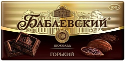 Шоколад Бабаевский горький, 58,5% какао, 90 г, Крытый рынок, ИП Близнюков, точка №99р - правое