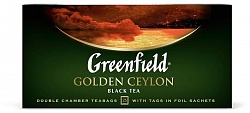 Чай черный Greenfield Golden Ceylon в пакетиках, 25 пак., рынок Сенной, ИП Аринушкин точка №3р
