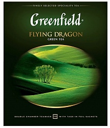 Чай зеленый Greenfield Flying Dragon в пакетиках, 100 пак., рынок Сенной, ИП Аринушкин точка №3р