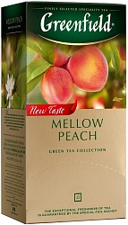 Чай зеленый Greenfield Mellow Peach в пакетиках, 25 пак., рынок Сенной, ИП Аринушкин точка №3р